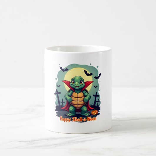 Muschel-o-Ween Turtle Kaffeetasse (Mittel)