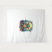 Muschel-o-Ween Turtle Wandteppich (Vorderseite (Horizontal))