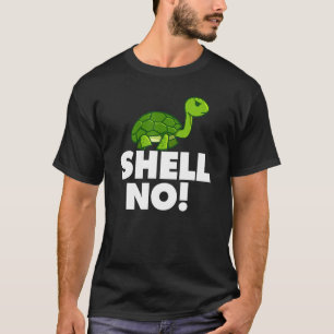Muschel ohne T-Shirt Lustiger Schildkrötenwitz Süß