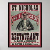 Muschel Oyster Restaurant Poster (Vorne)