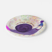 Muschel Pappteller (Schrägansicht)