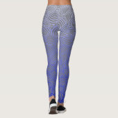 Muschel pattern.03.nbg Gray BG Leggings (Rückseite)