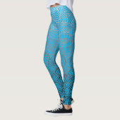 Muschel pattern.04.w Blauer BG Leggings (Links)
