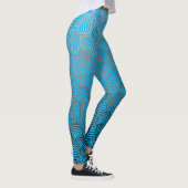 Muschel pattern.04.w Blauer BG Leggings (Rechts)