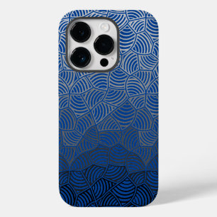 Muschel pattern.04.w DBlue BG Case-Mate iPhone 14 Pro Hülle