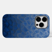 Muschel pattern.04.w DBlue BG Case-Mate iPhone Hülle (Rückseite (Horizontal))