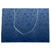 Muschel pattern.04.w DBlue BG-Leggings Große Geschenktüte (Vorderseite)