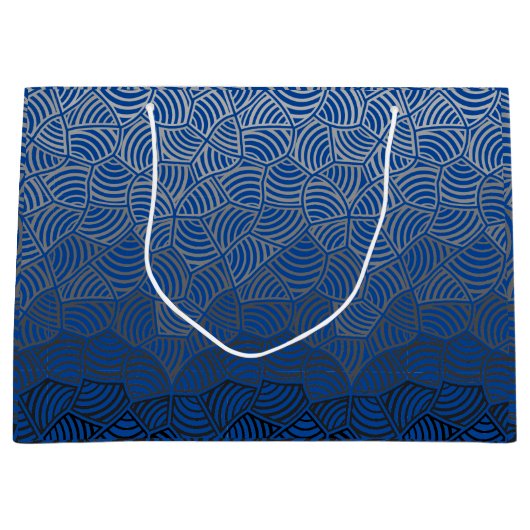 Muschel pattern.04.w DBlue BG-Leggings Große Geschenktüte (Vorderseite)