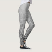 Muschel pattern.04.w Grey BG Leggings (Rechts)