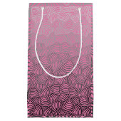 Muschel pattern.04.w Pink BG Kleine Geschenktüte (Vorderseite)