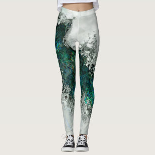 Muschel Perl und Silber 1 Leggings
