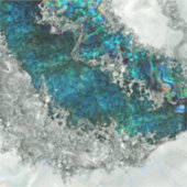 Muschel Perl und Silber 2 Aufkleber (Vorderseite)