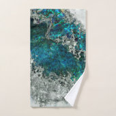 Muschel Perl und Silber 2 Badhandtuch Set (Handtuch)