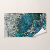 Muschel Perl und Silber 2 Badhandtuch Set (Handtuch)