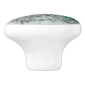 Muschel Perl und Silber 2 Keramikknauf (Seitenansicht)