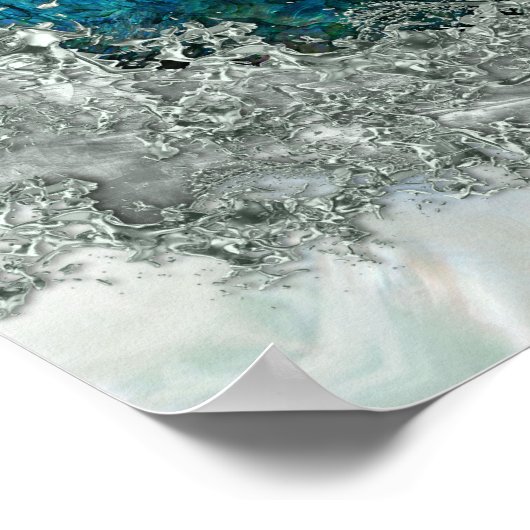 Muschel Perl und Silber 2 Poster (Ecke)