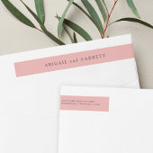 Muschel Pink Wedding Rücksendeadresse