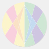 Muschel (Planar) Runder Aufkleber (Vorderseite)