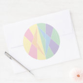 Muschel (Planar) Runder Aufkleber (Umschlag)