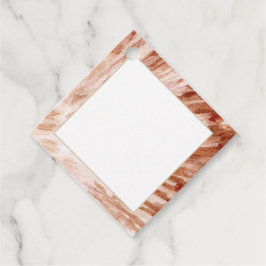 Muschel Print Border Gift Tag Geschenkanhänger