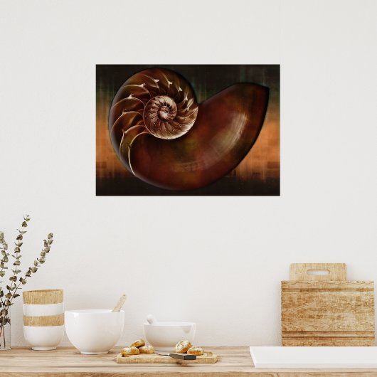 Muschel Print Poster (Küche)