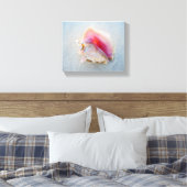 Muschel Queen Conch am Strand von Bahamas Leinwanddruck (Insitu (Schlafzimmer))