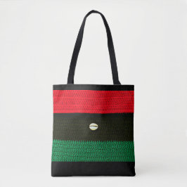 Muschel Red Black Green Flag Artisan Crochet Print Tasche