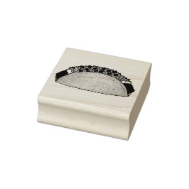 Muschel Rindfleisch Taco Mexican Tex Mex Food Gummistempel