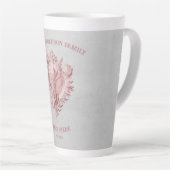 Muschel Rosa Conch Latte Tasse (Rechte Ecke)