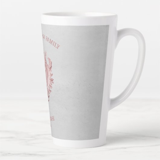 Muschel Rosa Conch Latte Tasse (Rechts)