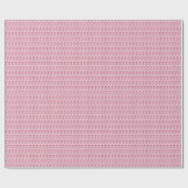 Muschel Rosa Stiefmütterchen - Retro-Tapete-Muster Geschenkpapier (Flach)