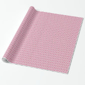 Muschel Rosa Stiefmütterchen - Retro-Tapete-Muster Geschenkpapier (Ungerollt)