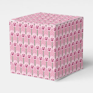 Muschel Rosa Stiefmütterchen - Retro-Tapete-Muster Geschenkschachtel
