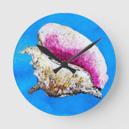 Muschel Runde Wanduhr