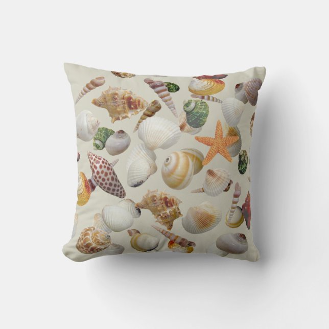 Muschel-Sammelkopf Kissen (Vorderseite)