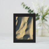 Muschel Sand und Schatten Postkarte (Stehend Vorderseite)