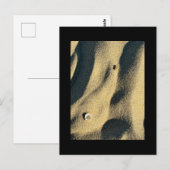 Muschel Sand und Schatten Postkarte (Vorne/Hinten)
