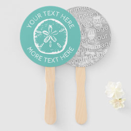 Muschel Sandstrand Hochzeit Party Foto Fächer