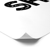 Muschel schockiert lustigen Seashell Pub Poster (Ecke)