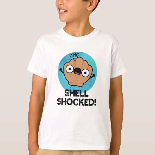 Muschel schockiert lustigen Seashell Pub T-Shirt (Vorderseite)