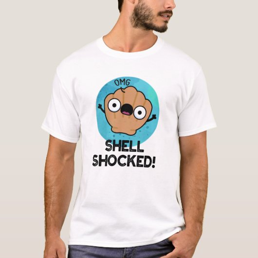 Muschel schockiert lustigen Seashell Pub T-Shirt (Vorderseite)
