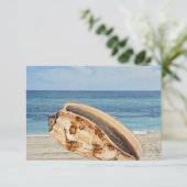 Muschel Sea Beach Meilenstein Geburtstagskarte Dankeskarte (Stehend Vorderseite)