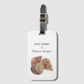 Muschel Seeker Gepäckanhänger (Vorderseite Vertikal)