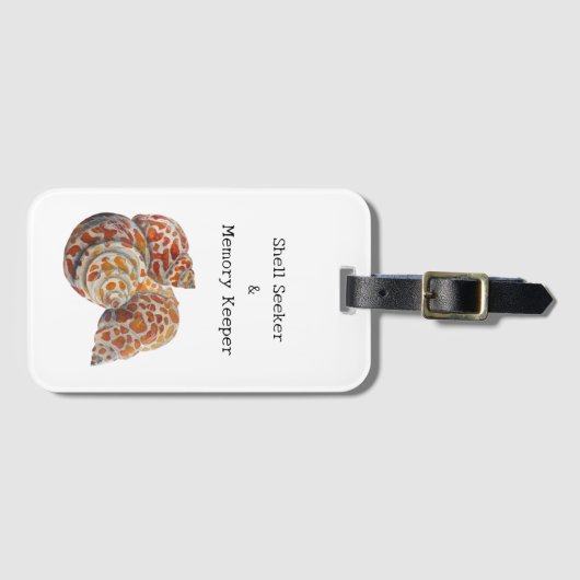 Muschel Seeker Gepäckanhänger (Vorderseite (Horizontal))