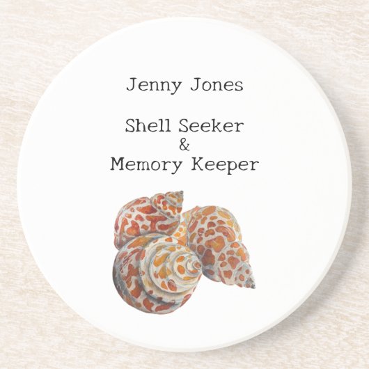 Muschel Seeker Getränkeuntersetzer (Vorne)