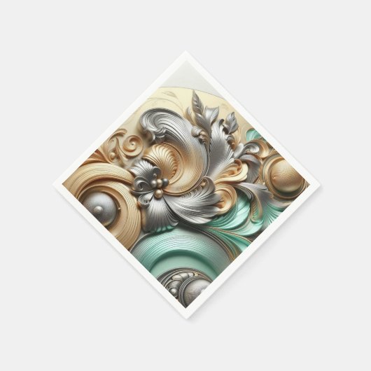 Muschel Serviette (Ecke)