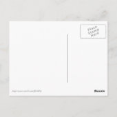 Muschel-Skizze - Kobalt und Himmelblau Postkarte (Rückseite)