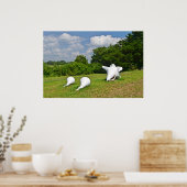 Muschel-Skulptur-Poster Poster (Küche)