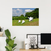 Muschel-Skulptur-Poster Poster (Heimbüro)