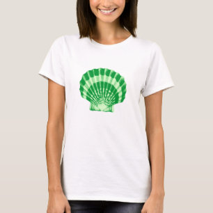 Muschel - Smaragd und Mintgrün T-Shirt